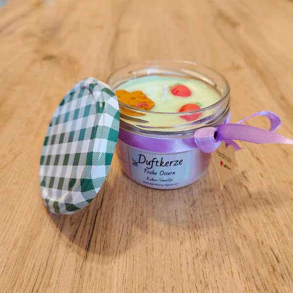 Die große Osterduftkerze Kokos-Vanille